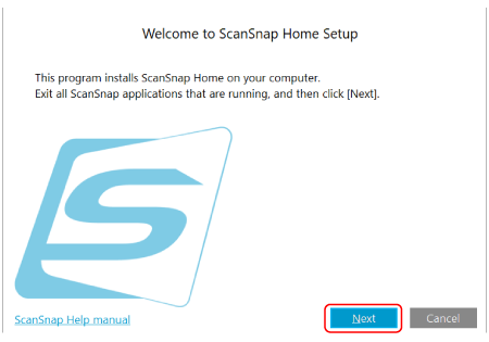 Selamat datang di ScanSnap Home Setup