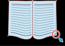 Mode Koreksi Distorsi Buku